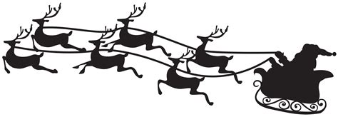 20 christmas tree silhouette list of cliparts and pictures. Library of santa sleigh svg transparent download ...