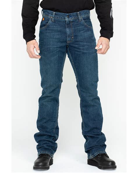 Wrangler Mens Fr Advanced Comfort Slim Bootcut Work Jeans Sheplers