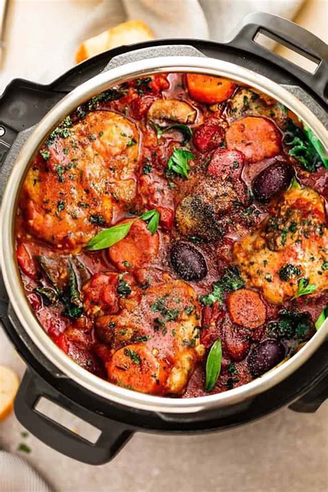 Tried & true recipes delivered to your inbox weekly. Instant Pot Chicken Cacciatore | Easy Paleo + Keto Chicken ...