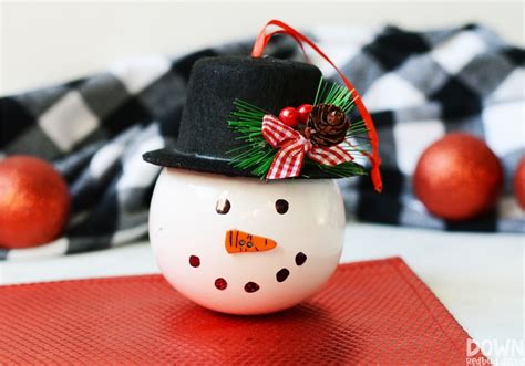 Snowman Ornament Diy Easily Make This Adorable Snowman Ornament