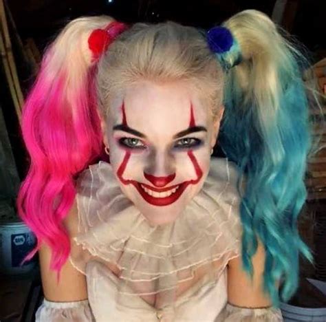 Harley And Pennywise Crossover Harley Quinn Halloween Harley Quinn