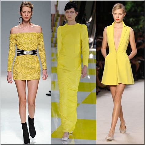 Yellow Colors Spring Summer 2013 Fashion Shows Color Trends Fashion