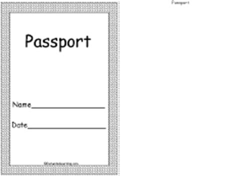 Passport A Printable Book Enchantedlearning