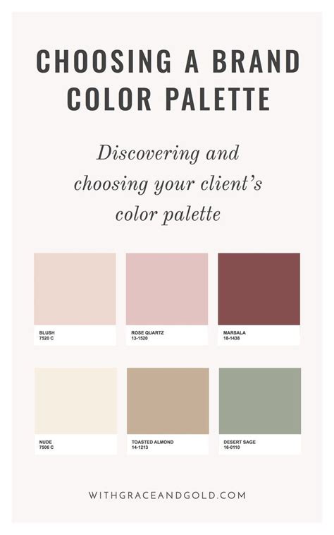 Brand Design Choosing A Color Palette With Grace And Gold Showit