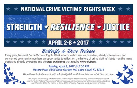 national crime victims rights week southwest florida police chiefs