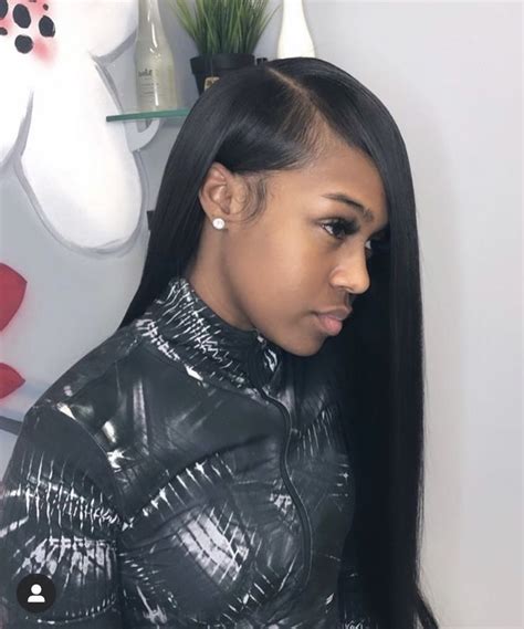 Side Part Leave Out Sew In 💋 Sew In Hairstyles Weave Hairstyles Quick Weave Hairstyles