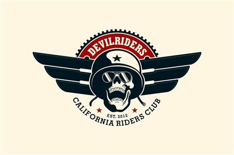 Motorcycle Club Logo Temp By G Design On Creativemarket Biker Logo