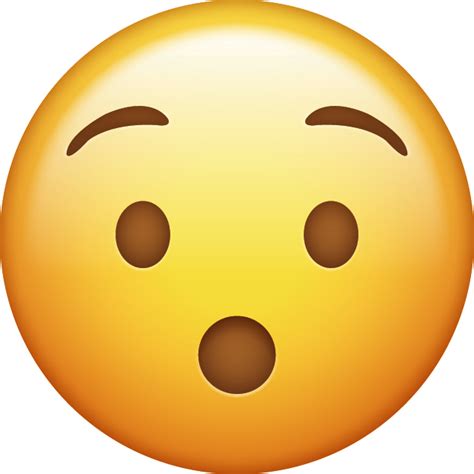 Iphone Emoji Smirk Emoticon Surprised Png Download 640640 Free