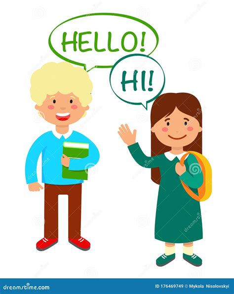 Saying Hello Clipart