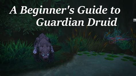 A Beginners Guide To Guardian Druid Shadowlands World Of Warcraft