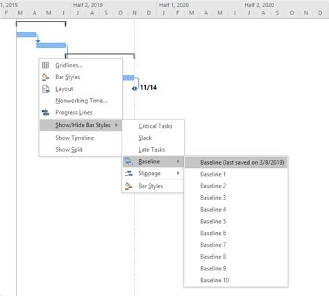 Baselines Microsoft Project Tips