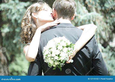 Newlywed Couple In Love Stock Image Image Of Groom Enjoying 12115153