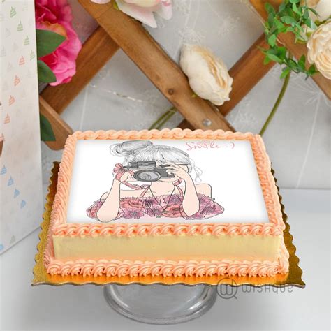 Serve on cakes or with soft mild cheese. Smile Girl Edible Print Cake 1Kg - Wishque | Sri Lanka's ...