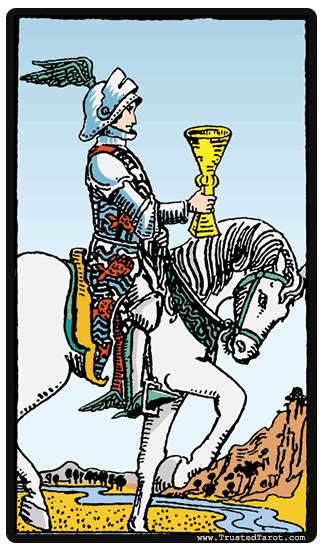 It shows to the clairvoyant an unstoppable force, an idea or decision embodied in the figure of. Knight of Cups Tarot Card Meaning