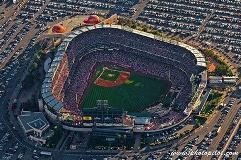 Aerial View Of The 2010 All Star Game At Angel Stadium In