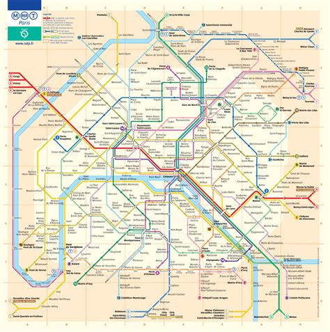 Paris Metro Map •