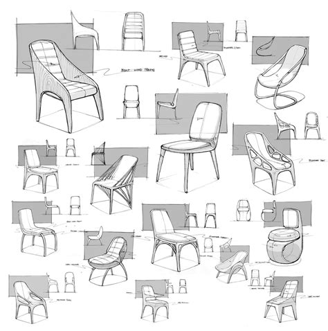 Design Sketch Chair Furniture Design Sketches Industrial Design