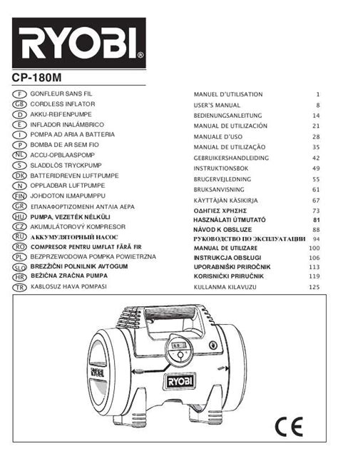 Notice Ryobi Cp 180m Trouver Une Solution à Un Problème Ryobi Cp 180m