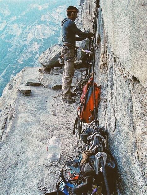 A Ledge To Sleep On On Leaning Tower In Yosemite Caffeinatedclimber