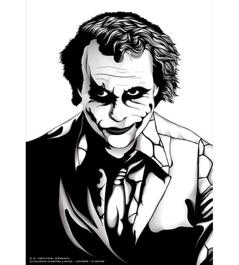 Free Joker Black And White Stencil Download Free Joker Black And White