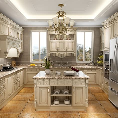The array of kitchen accessories we have requires a huge storage and this is the reason why kitchen needs a huge you'll need to determine on the sort of kitchen cupboard designs images a person want for your brand new cabinet doors. New Model Antique White Kitchen Cabinet Designs Cherry ...