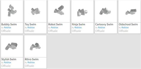 My Roblox Inventory Animations Swim By Stormfx93rblx On Deviantart