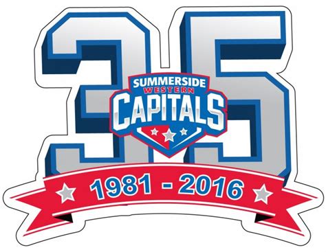 Summerside Western Capitals Anniversary Logo Maritime Junior A Hockey