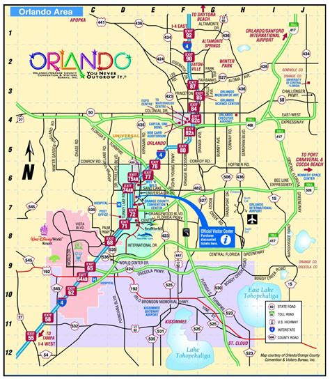 Orlando On A Florida Map Map Of World