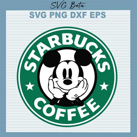 Mickey Starbucks Coffee Svg Mickey Coffee Logo Svg Disney Coffee Logo