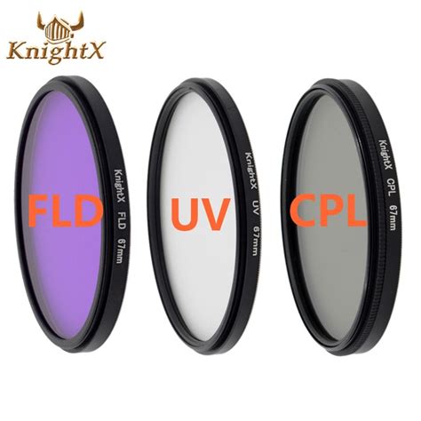 Knightx 52mm 58 67 77mm Mm Uv Cpl Fld Infrared Filter Kit Circular