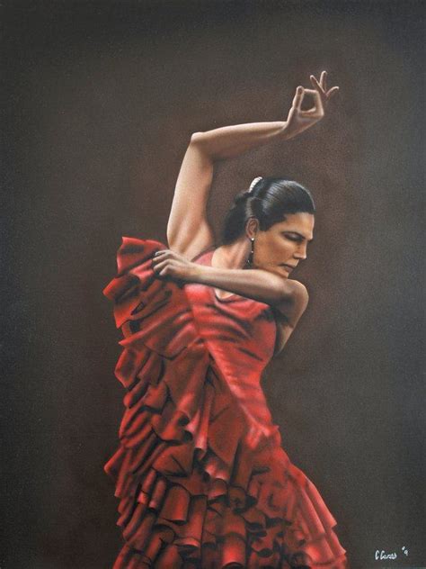 Flamenco Dancer Flamenco Dancer 3 Painting Framed Paintings For Sale