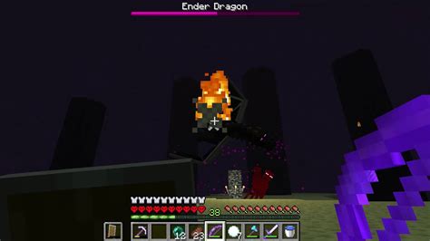 Beat The Ender Dragon In Hardcore Youtube