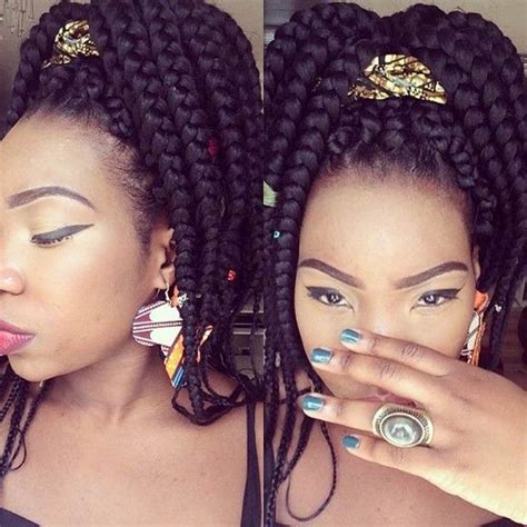 47 Best Big Box Braids Styles For 2023 Box Braids Hairstyles Jumbo