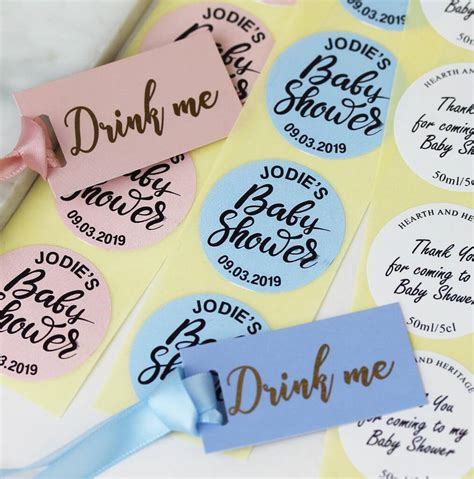 This doesn't necessarily sound incredibly exciting on the first read, but just look at these decorative paper lanterns. Personalised Baby Shower Label Pack For Diy Favours By Hearth & Heritage | notonthehighstreet.com