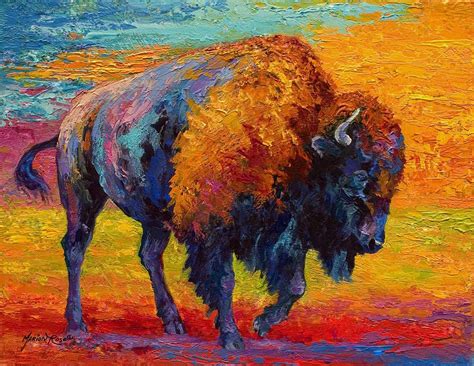 Spirit Of The Prairie Bison Painting Spirit Of The Prairie Bison