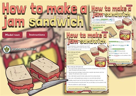 Year 1 Model Text Instructions How To Make A Jam Sandwich Gbsct