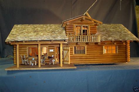 Heirloom Log Cabin Dollhouse Dolls And Miniatures Dollhouses