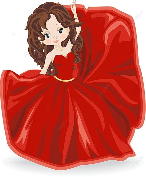 امرأة سمراء في فستان سهرة أحمر شخص جميل خطوة المتجه شخص جميل يتحرك png والمتجهات للتحميل مجانا