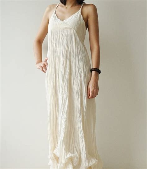 Jelly Fishcotton Long Dress White Summer By Aftershowershop