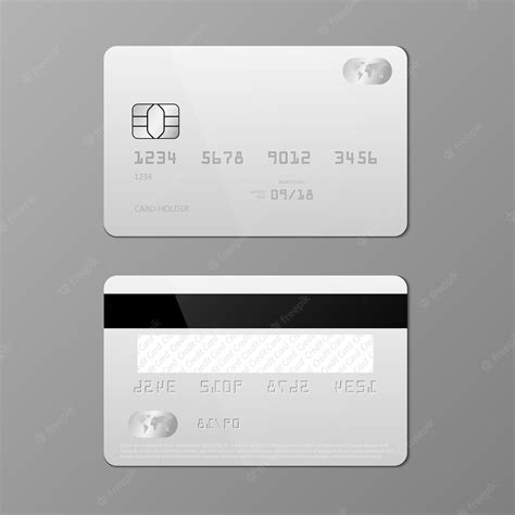 Premium Vector Realistic Credit Card Template