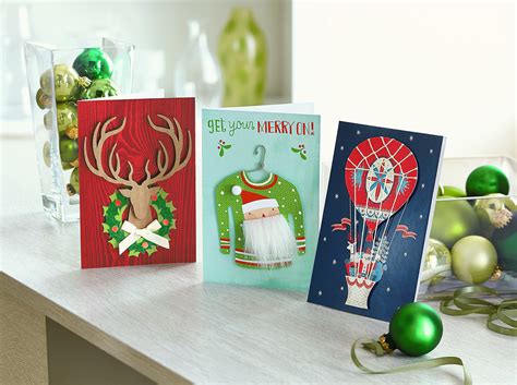 Christmas tree shadow box card. Hallmark Helps Make Holiday Card-Sending Easy