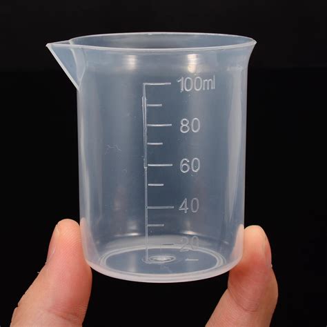 100ml Clear Plastic Graduated Measuring Cup Baking Beaker Liquid Measure Jug Liquid Small