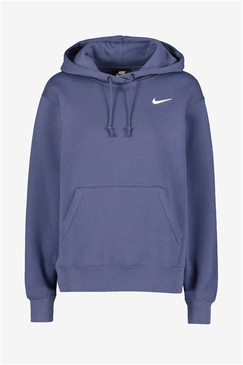 Womens Nike Sportswear Essential Fleece Hoody Purple In 2020 Nike