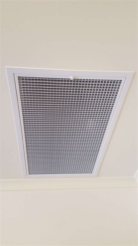 Ceiling Metal Hinged Powder Coated Return Air Grilles With Washable
