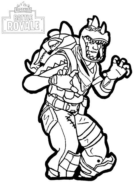 Triggerfish From Fortnite Coloring Page Free Printable Coloring Pages