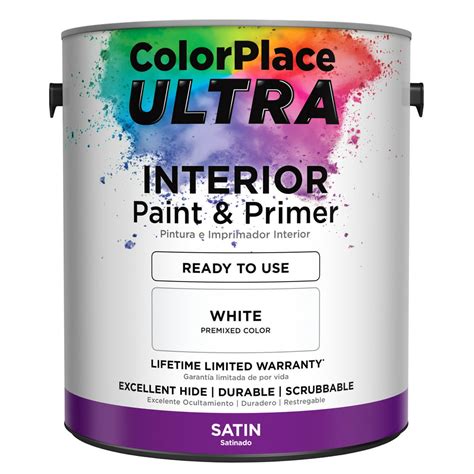 Colorplace Ultra Interior Paint And Primer In One White