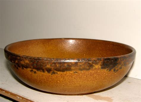 Vintage Mccoy Serving Bowl 1423 Canyon Mccoy Pottery Rustic