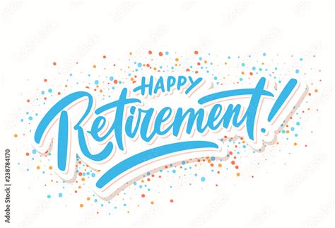 Happy Retirement Banner Stock Vector Adobe Stock