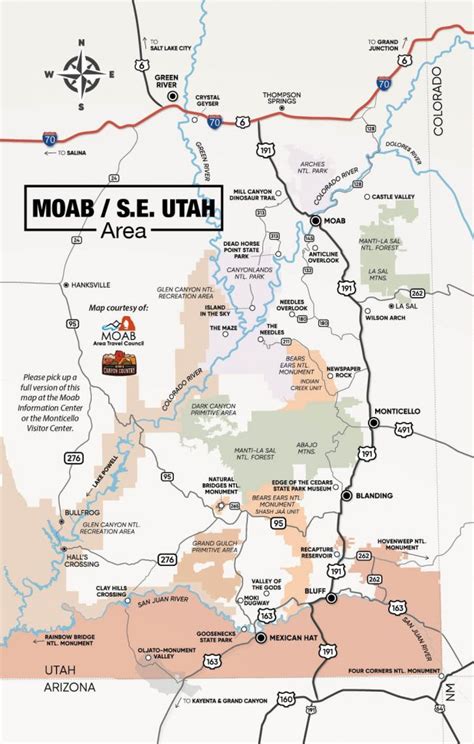 Moab Utah Maps Utah Map National Parks Map Area Map Moab Utah