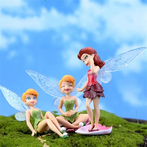 6pcsset Cute Fairies Miniature Figurine Moss Micro Landscape Peri